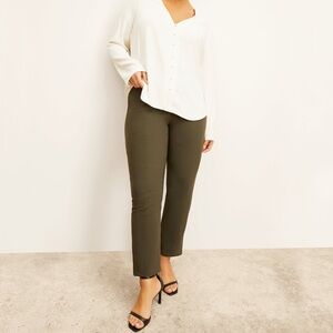 MM Lafleur Dark Olive Green The Foster Pants PowerStretch Size 16